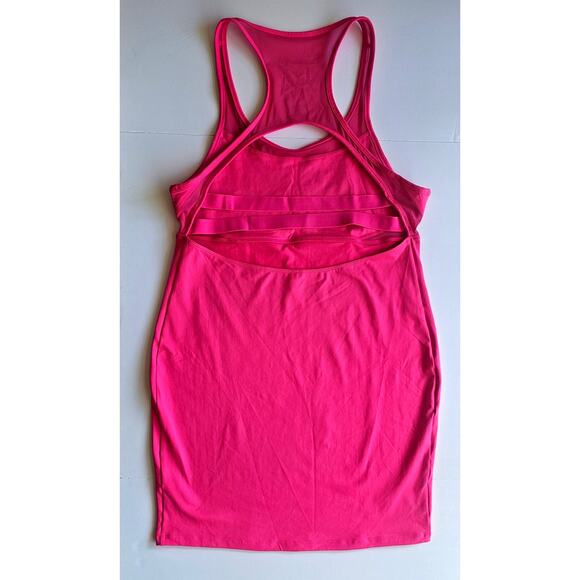 Fabletics Tropez Dress, Performance Strappy Sexy Sporty, Magenta, Sz XXL - Picture 3 of 8
